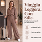 Tuta intera da donna con camicia che definisce la vita