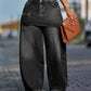 Gonna a strati per donna su jeans di denim