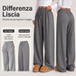 Pantaloni a gamba larga con coulisse e vita alta da donna