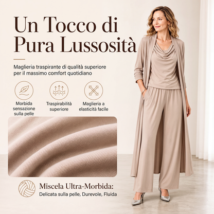 Set da 3 pezzi elegante e casual da donna