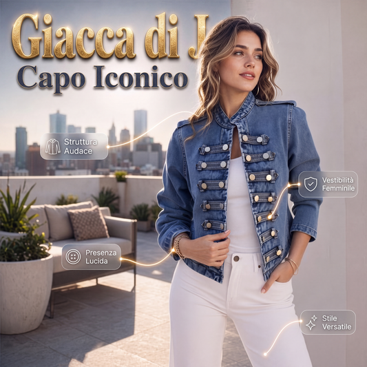 🔥SCONTO DEL 50%! 👚Giacca di jeans da donna vintage con bottoni simmetrici