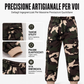 Pantaloni cargo sportivi da uomo mimetici con coulisse