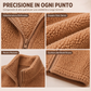 Gilet caldo da donna con colletto rialzato e zip