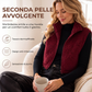 Gilet caldo da donna con colletto rialzato e zip