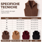 Gilet caldo da donna con colletto rialzato e zip
