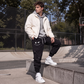 Pantaloni cargo casual da uomo a taglio largo