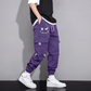 Pantaloni cargo casual da uomo a taglio largo