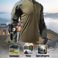 Abbigliamento sportivo outdoor resistente con tasche multiple