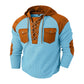 Felpa con cappuccio da uomo in maglia waffle casual