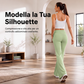 Pantaloni yoga a zampa effetto lifting