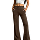 Pantaloni yoga a zampa effetto lifting