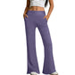 Pantaloni yoga a zampa effetto lifting