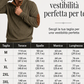 Felpa da uomo in velluto a coste con collo alto