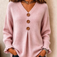 🔥SCONTO DEL 50%! 👚Maglione lavorato a maglia da donna con scollo a V