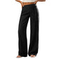 🔥SCONTO DEL 50%! 👖Pantaloni a gamba larga a righe casual da donna
