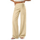 🔥SCONTO DEL 50%! 👖Pantaloni a gamba larga a righe casual da donna