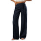 🔥SCONTO DEL 50%! 👖Pantaloni a gamba larga a righe casual da donna