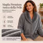 🔥SCONTO DEL 50%! 👚Cardigan in maglia con colletto in pelliccia da donna