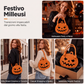 🔥SCONTO DEL 50%! 👜Graziosa borsa a mano a forma di zucca di Halloween