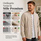 🔥SCONTO DEL 50%! 👕Camicia casual da uomo a maniche lunghe con colletto a camicia