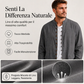 🔥SCONTO DEL 50%! 👕Camicia casual da uomo a maniche lunghe con colletto a camicia