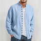 🔥SCONTO DEL 50%! 👕Camicia casual da uomo a maniche lunghe con colletto a camicia