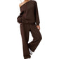 🔥SCONTO DEL 50%! 👚Completo da donna composto da felpa e pantaloni della tuta, 2 pezzi