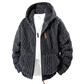 🔥SCONTO DEL 50%! 👕Giacca da uomo in pile con cappuccio e cerniera