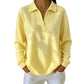 🔥SCONTO DEL 50%! 👚Top da donna in maglia con scollo a V e maniche lunghe