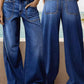 ⏰ Ultimo Giorno di Saldi – SCONTO 50% ✨Jeans a vita alta e gamba larga da donna