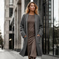 ⏰ Ultimo Giorno di Saldi – SCONTO 50% ✨Cardigan lungo in maglia da donna aperto sul davanti