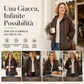 🔥SCONTO DEL 50%! 👚Giacca donna trapuntata con cappuccio e design a pannelli
