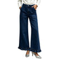 ⏰ Ultimo Giorno di Saldi – SCONTO 50% ✨Jeans da donna a gamba dritta con orlo arricciato eleganti