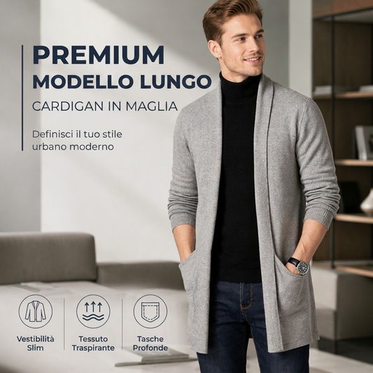 ⏰ Ultimo Giorno di Saldi – SCONTO 50% ✨Maglia lunga slim fit casual da uomo