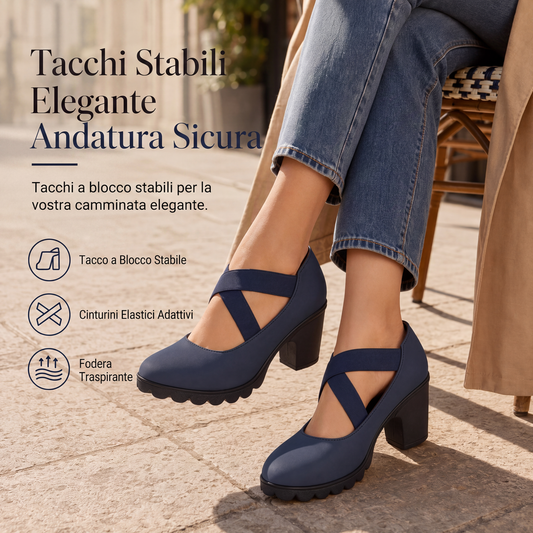 ⏰ Ultimo Giorno di Saldi – SCONTO 50% ✨Scarpe Mary Jane da donna con punta tonda, cinturino incrociato, tacco grosso, plateau e scarpe con tacco alto traforate