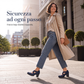 ⏰ Ultimo Giorno di Saldi – SCONTO 50% ✨Scarpe Mary Jane da donna con punta tonda, cinturino incrociato, tacco grosso, plateau e scarpe con tacco alto traforate