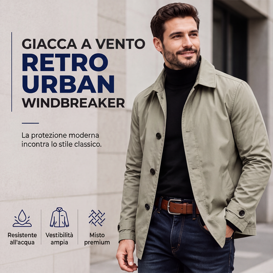 ⏰ Ultimo Giorno di Saldi – SCONTO 50% ✨Trench da uomo impermeabile di media lunghezza