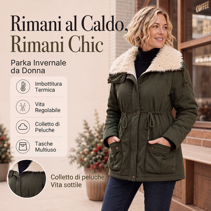 ⏰ Ultimo Giorno di Saldi – SCONTO 50% ✨Giacca imbottita con cappuccio da donna di mezza lunghezza