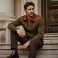 ⏰ Ultimo Giorno di Saldi – SCONTO 50% ✨Maglione lavorato a maglia in velluto a coste con zip corta da uomo