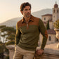 ⏰ Ultimo Giorno di Saldi – SCONTO 50% ✨Maglione lavorato a maglia in velluto a coste con zip corta da uomo