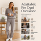 🔥SCONTO DEL 50%! 👚Completo da donna con felpa mezzo bottone e pantaloni della tuta