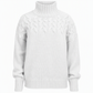 🔥SCONTO DEL 50%! 👚Maglione a collo alto in maglia di tinta unita casual