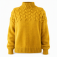 🔥SCONTO DEL 50%! 👚Maglione a collo alto in maglia di tinta unita casual