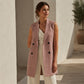 🔥SCONTO DEL 50%! 👚Gilet blazer doppiopetto da donna