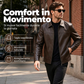 🔥SCONTO DEL 50%! 👔Giacca in pelle urbana raffinata