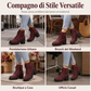 🔥SCONTO DEL 50%! 🥾Stivaletti da donna con tacco grosso e plateau