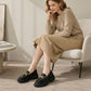 🔥SCONTO DEL 50%! 👢Mocassini con zeppa da donna in stile britannico retrò