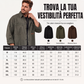 Camicia utility da uomo a maniche lunghe vestibilità comoda