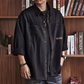 Camicia utility da uomo a maniche lunghe vestibilità comoda