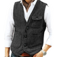 🔥SCONTO DEL 50%! 👔Gilet vintage casual da uomo, con scollo a V